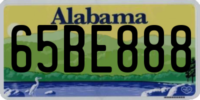 AL license plate 65BE888