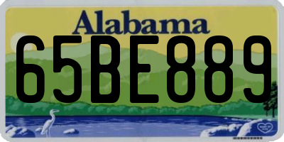 AL license plate 65BE889