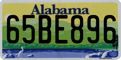AL license plate 65BE896