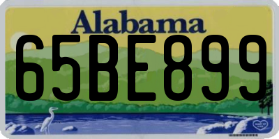 AL license plate 65BE899