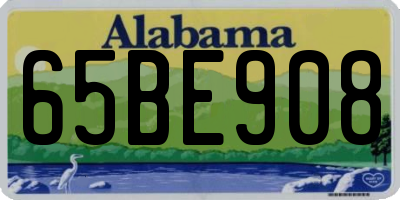 AL license plate 65BE908