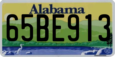 AL license plate 65BE913