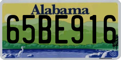 AL license plate 65BE916