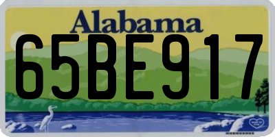 AL license plate 65BE917