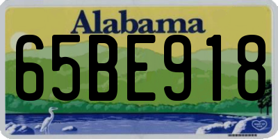 AL license plate 65BE918