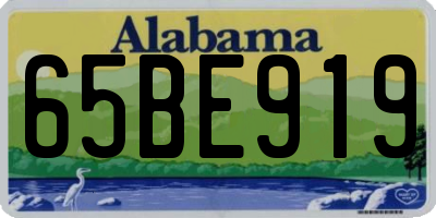 AL license plate 65BE919