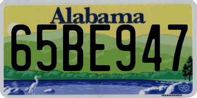 AL license plate 65BE947