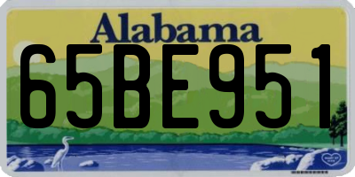 AL license plate 65BE951