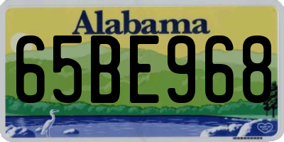 AL license plate 65BE968