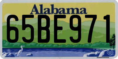 AL license plate 65BE971