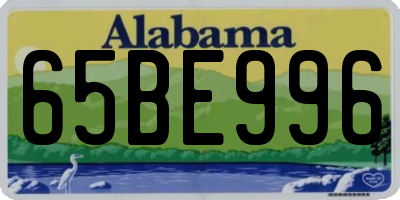 AL license plate 65BE996