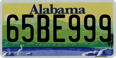 AL license plate 65BE999