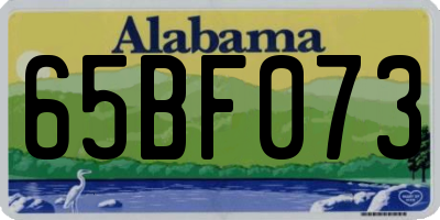 AL license plate 65BF073