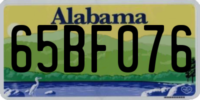 AL license plate 65BF076