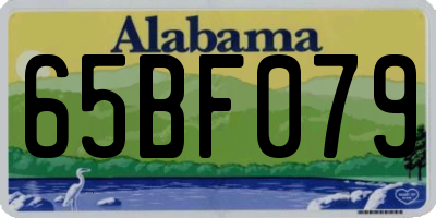 AL license plate 65BF079