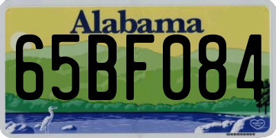 AL license plate 65BF084