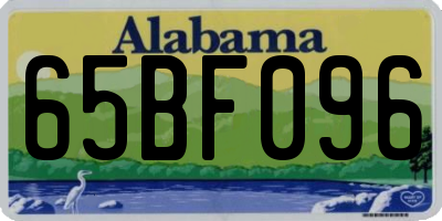 AL license plate 65BF096