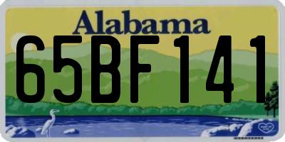 AL license plate 65BF141