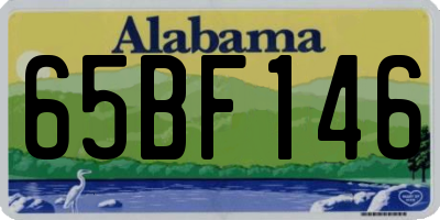 AL license plate 65BF146