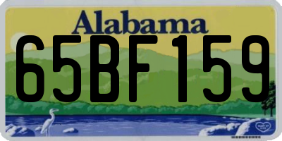 AL license plate 65BF159