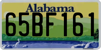 AL license plate 65BF161