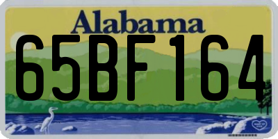 AL license plate 65BF164