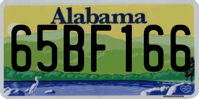 AL license plate 65BF166