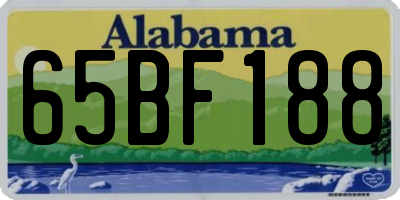 AL license plate 65BF188