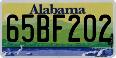 AL license plate 65BF202