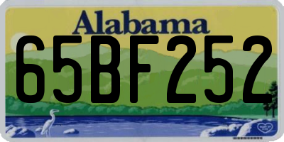 AL license plate 65BF252