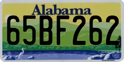 AL license plate 65BF262