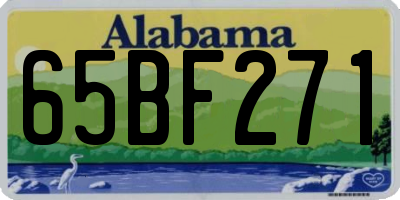 AL license plate 65BF271