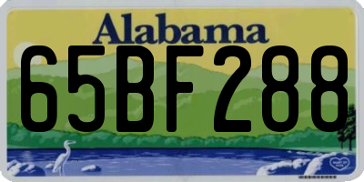 AL license plate 65BF288