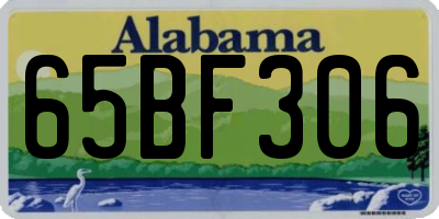 AL license plate 65BF306