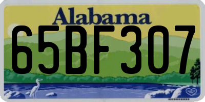 AL license plate 65BF307