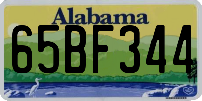 AL license plate 65BF344