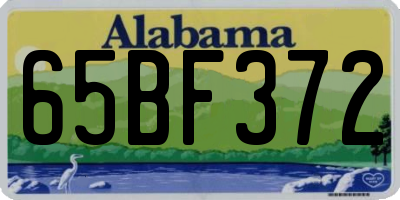 AL license plate 65BF372
