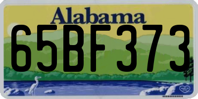 AL license plate 65BF373
