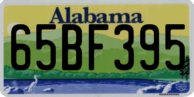 AL license plate 65BF395