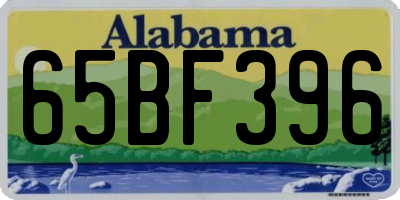AL license plate 65BF396
