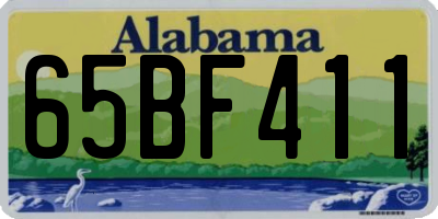 AL license plate 65BF411