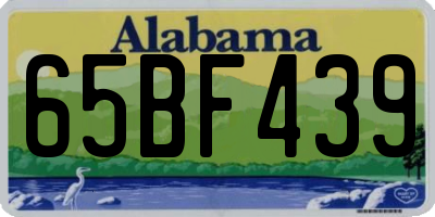 AL license plate 65BF439