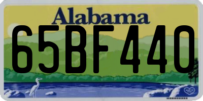 AL license plate 65BF440