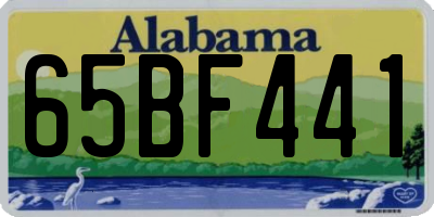 AL license plate 65BF441
