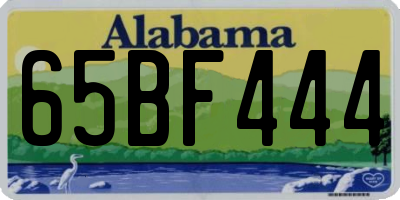 AL license plate 65BF444