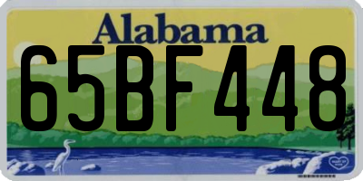 AL license plate 65BF448