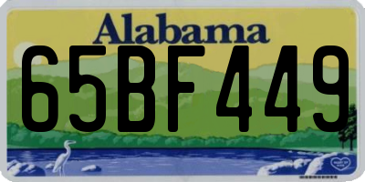 AL license plate 65BF449