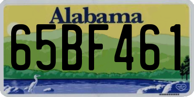 AL license plate 65BF461