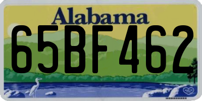 AL license plate 65BF462