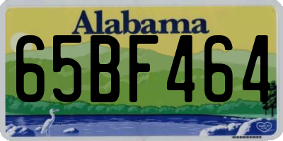 AL license plate 65BF464